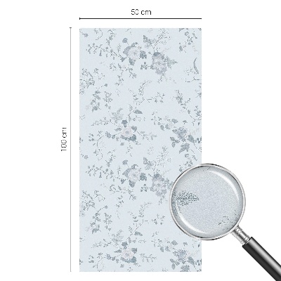 Klebefolie Fenster Sichtschutz Zarte Blüten