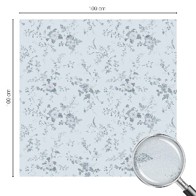 Klebefolie Fenster Sichtschutz Zarte Blüten