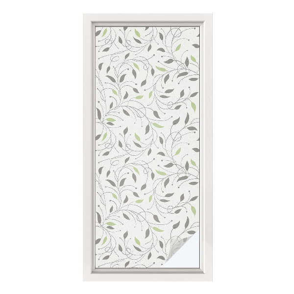 Fensterfolie Sichtschutz Blätter von Trieben