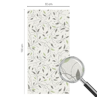 Fensterfolie Sichtschutz Blätter von Trieben