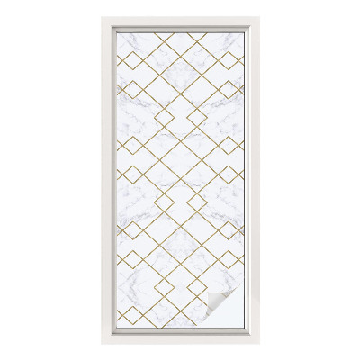 Sichtschutzfolie Fenster Buntglasoptik Geometrische Linien