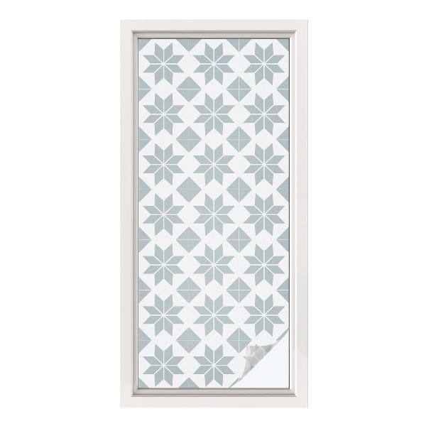 Fensterfolie Sichtschutz Geometrische Sterne