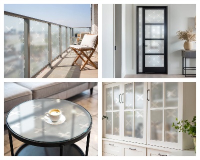 Folie für Fenster blickdicht Zarte Kreuze