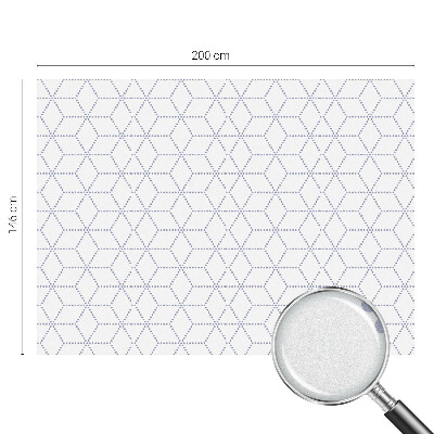 Sichtschutzfolie Fenster Buntglasoptik Lila Rauten