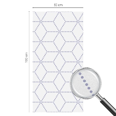 Sichtschutzfolie Fenster Buntglasoptik Lila Rauten