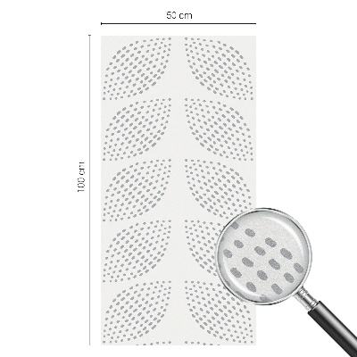 Sichtschutz Klebefolie Buntglasoptik Gepunktete Blätter