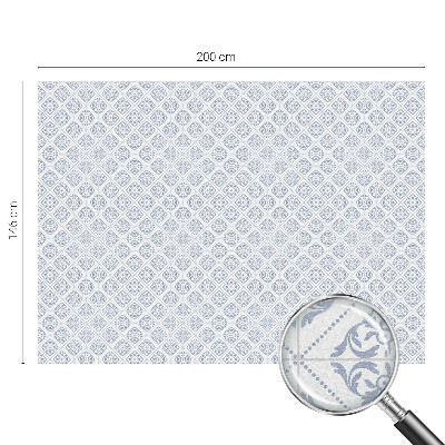 Sichtschutzfolie Fenster Buntglasoptik Zarte Rosetten