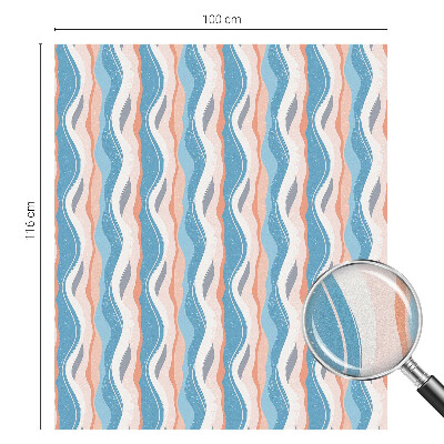 Fensterfolie Sichtschutz Wellenförmiger Rhythmus