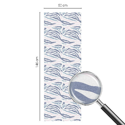 Sichtschutz Klebefolie Buntglasoptik Zebra-Muster