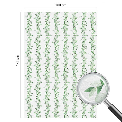 Klebefolie Fenster Sichtschutz Grüne Girlanden