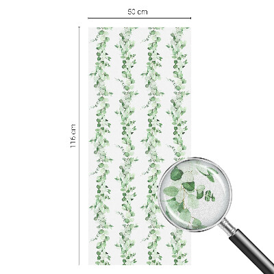 Klebefolie Fenster Sichtschutz Grüne Girlanden