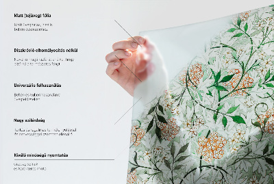 Sichtschutz Klebefolie Buntglasoptik Pflanzenornament