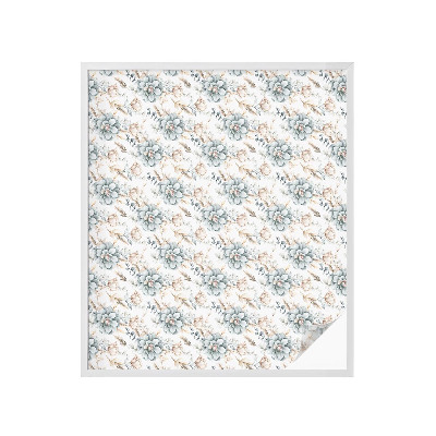 Sichtschutzfolie Fenster Buntglasoptik Florale Eleganz