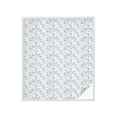 Sichtschutz Klebefolie Buntglasoptik Idyllische Blätter