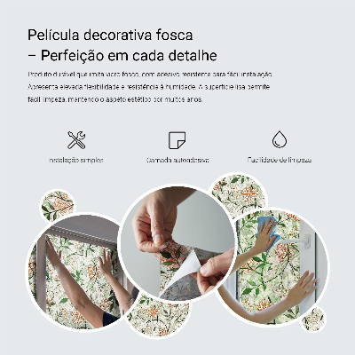 Klebefolie Fenster Sichtschutz Blumenfliesen