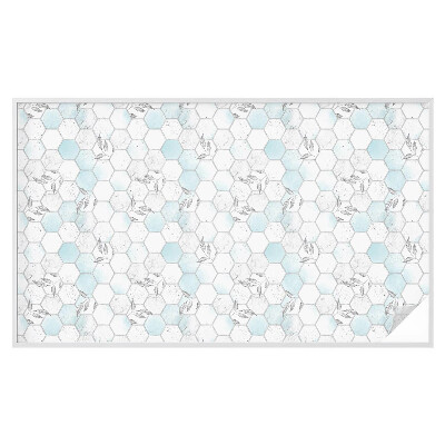 Folie für Fenster blickdicht Blattkacheln