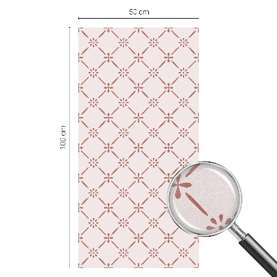 Fensterfolie Sichtschutz Blumenmuster