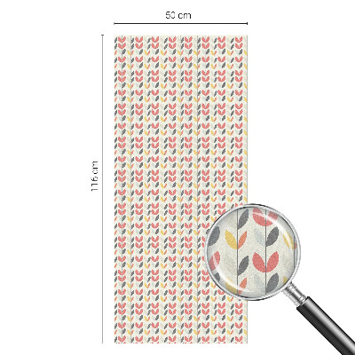 Fensterfolie Sichtschutz Retro-Blätter