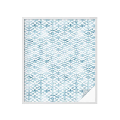 Fensterfolie Sichtschutz Blaue Rauten