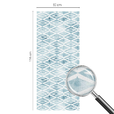 Fensterfolie Sichtschutz Blaue Rauten