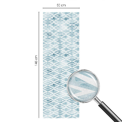 Fensterfolie Sichtschutz Blaue Rauten