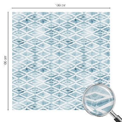 Fensterfolie Sichtschutz Blaue Rauten