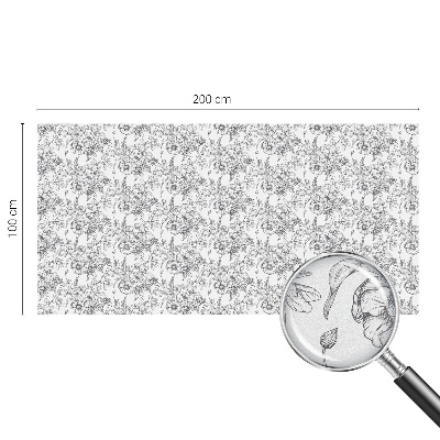 Sichtschutz Klebefolie Buntglasoptik Florale Eleganz