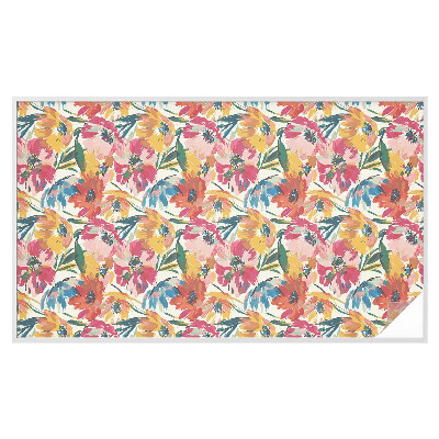 Sichtschutzfolie Fenster Buntglasoptik Blumenexplosion