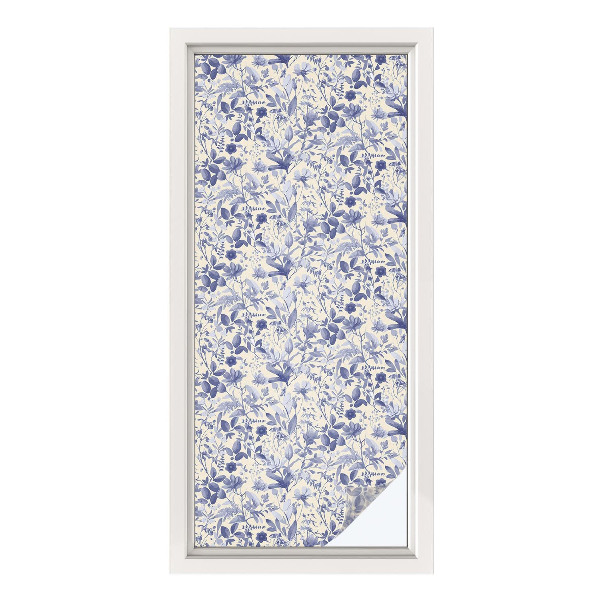 Klebefolie Fenster Sichtschutz Blumensymmetrie