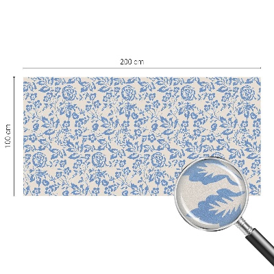 Sichtschutzfolie Fenster Buntglasoptik Blütenblätter