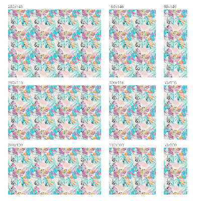 Sichtschutz Klebefolie Buntglasoptik Abstrakter Dschungel