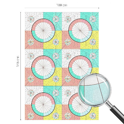 Fensterfolie Sichtschutz Geometrische Kreise
