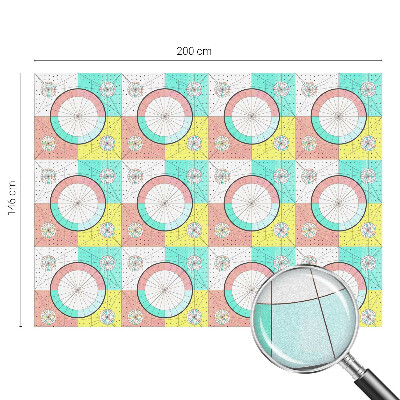 Fensterfolie Sichtschutz Geometrische Kreise
