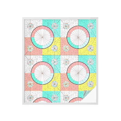 Fensterfolie Sichtschutz Geometrische Kreise