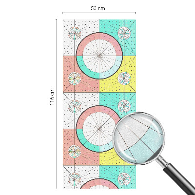 Fensterfolie Sichtschutz Geometrische Kreise