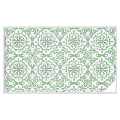 Sichtschutzfolie Fenster Buntglasoptik Grüne Blätter