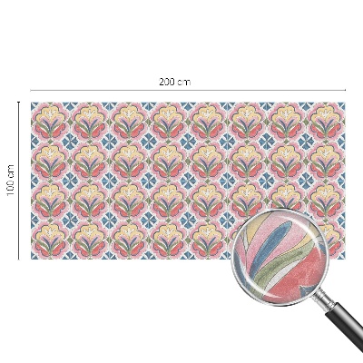 Folie für Fenster blickdicht Blumenmuster