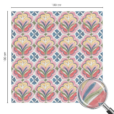 Folie für Fenster blickdicht Blumenmuster