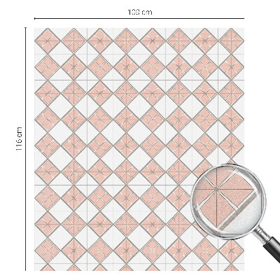 Sichtschutz Klebefolie Buntglasoptik Geometrische Rauten