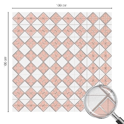 Sichtschutz Klebefolie Buntglasoptik Geometrische Rauten