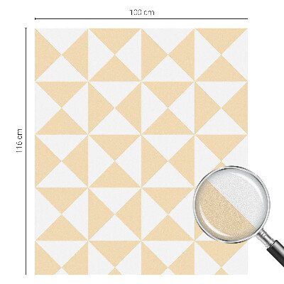 Sichtschutzfolie Fenster Buntglasoptik Geometrische Dreiecke