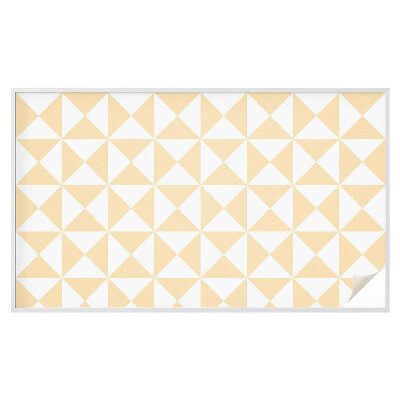 Sichtschutzfolie Fenster Buntglasoptik Geometrische Dreiecke