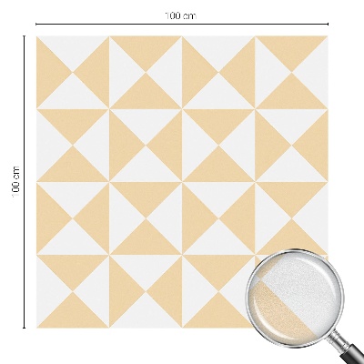 Sichtschutzfolie Fenster Buntglasoptik Geometrische Dreiecke