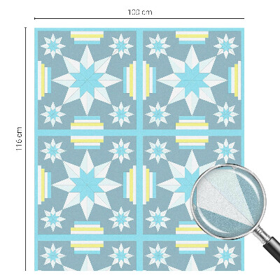 Fensterfolie Sichtschutz Sternmuster