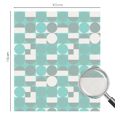 Sichtschutz Klebefolie Buntglasoptik Geometrische Formen