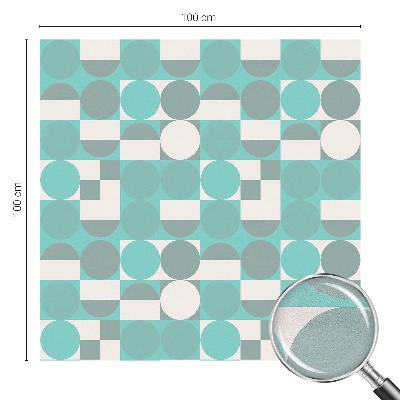 Sichtschutz Klebefolie Buntglasoptik Geometrische Formen