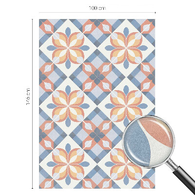 Sichtschutzfolie Fenster Buntglasoptik Farbenfrohe Symmetrie