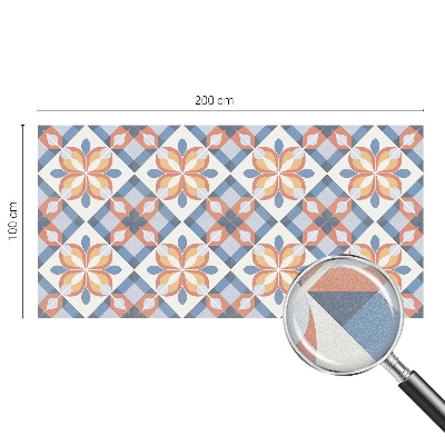 Sichtschutzfolie Fenster Buntglasoptik Farbenfrohe Symmetrie