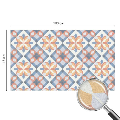 Sichtschutzfolie Fenster Buntglasoptik Farbenfrohe Symmetrie
