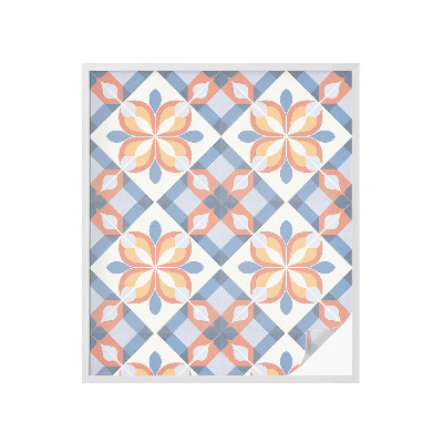 Sichtschutzfolie Fenster Buntglasoptik Farbenfrohe Symmetrie